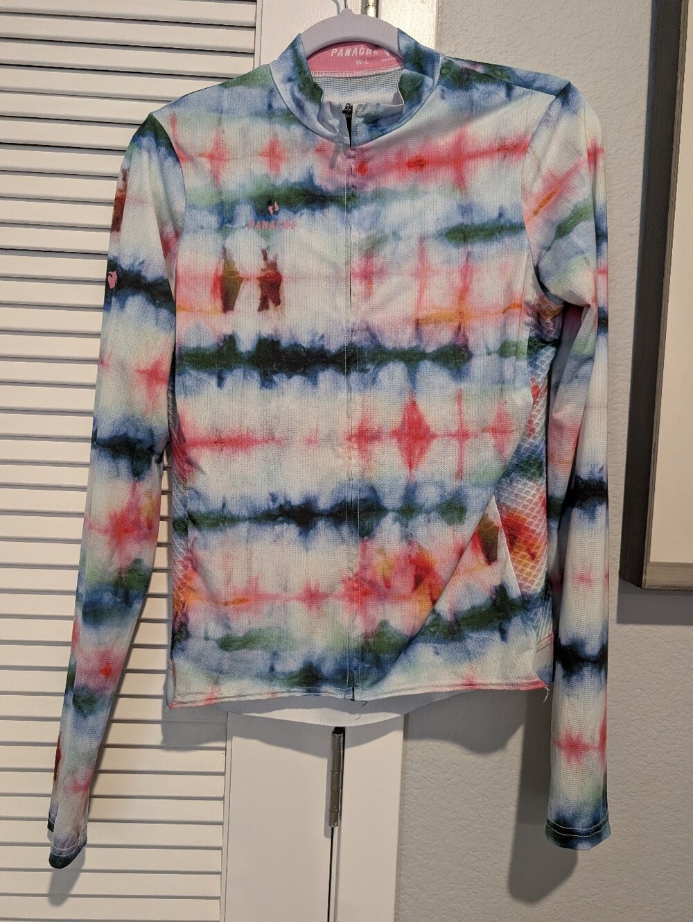 Panache Multicolor Tie-Dye Long Sleeve Summer Cycling Jersey
